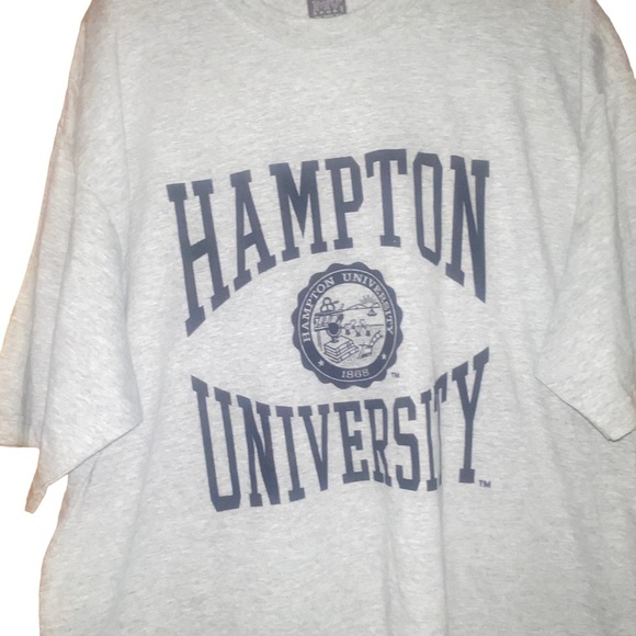 Under armour kids Hampton university HU pirates blue tshirt youth large 10/12 - Picture 2 of 3